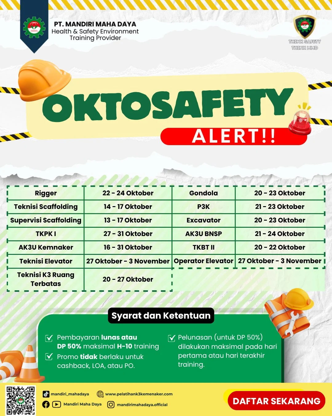 Contact 1 Jadwal Oktober 2025