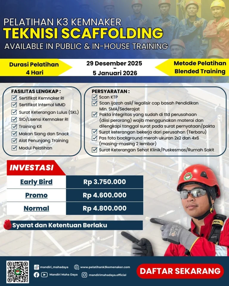 Pelatihan Teknisi Scaffolding