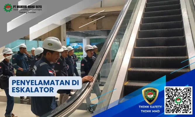 Penyelamatan di Eskalator