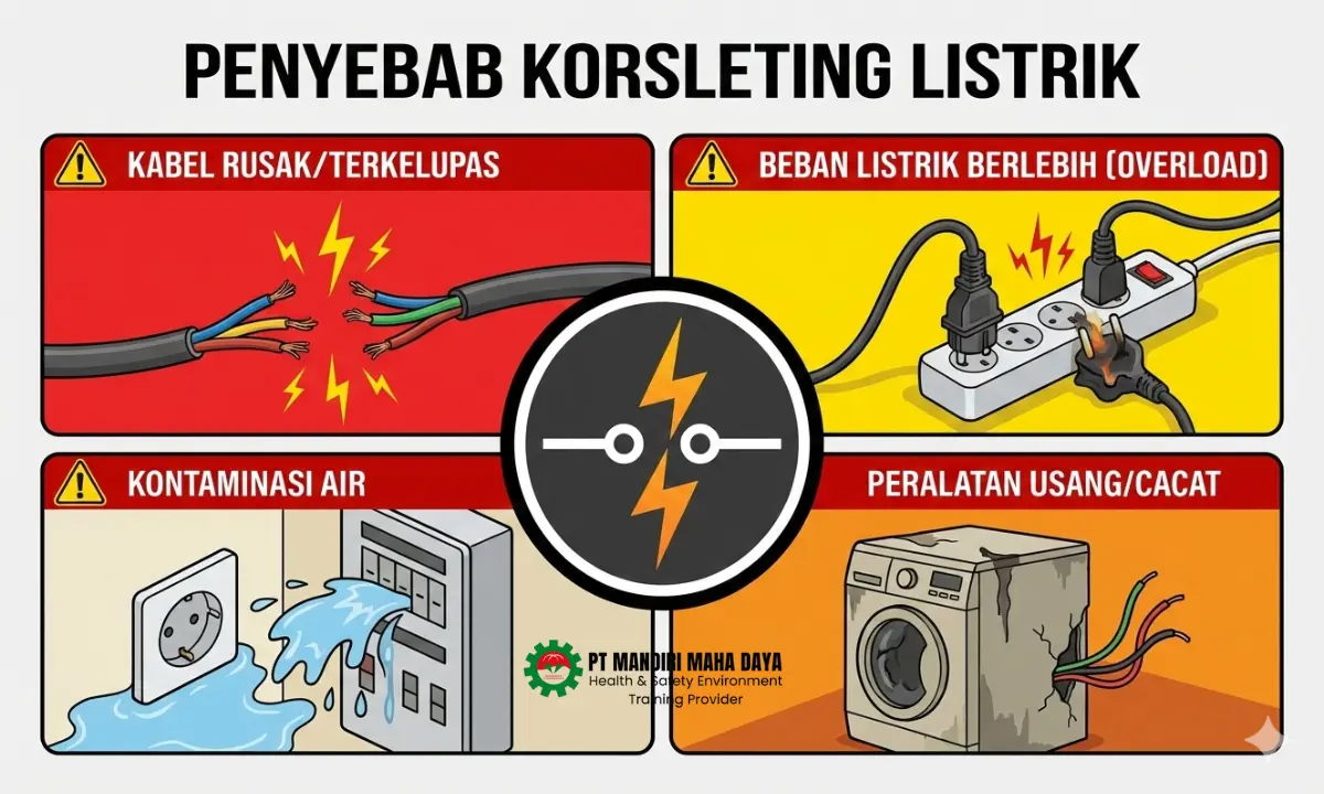 Penyebab Korsleting Listrik