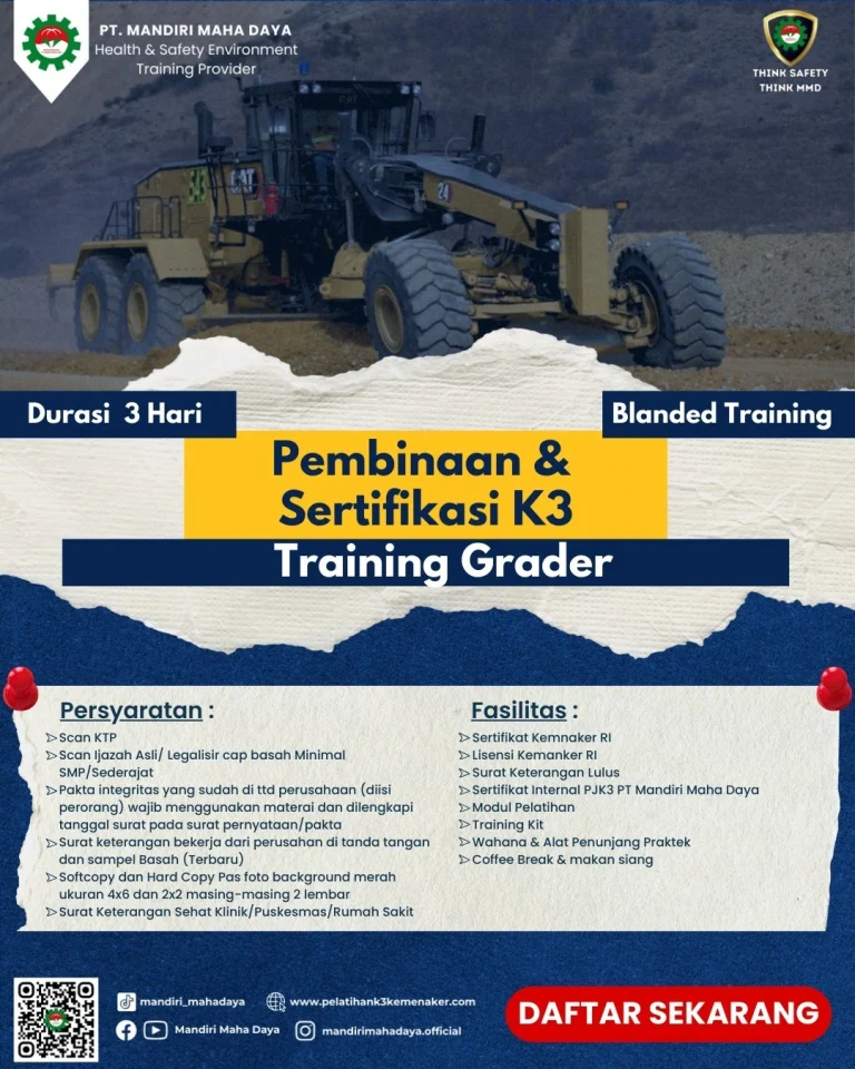 Pelatihan K3 Operator Grader