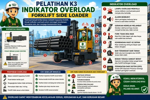 Indikator Overload Forklift Side Loader