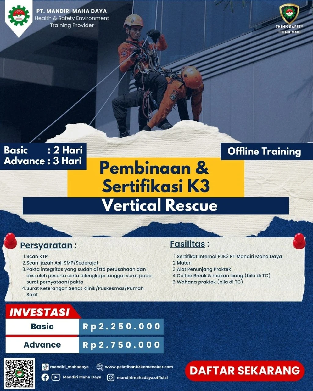 Pelatihan Vertical Rescue