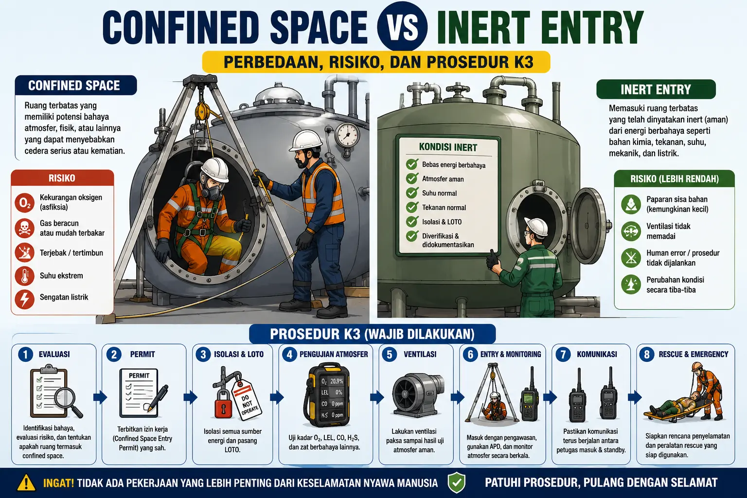 Confined Space vs Inert Entry