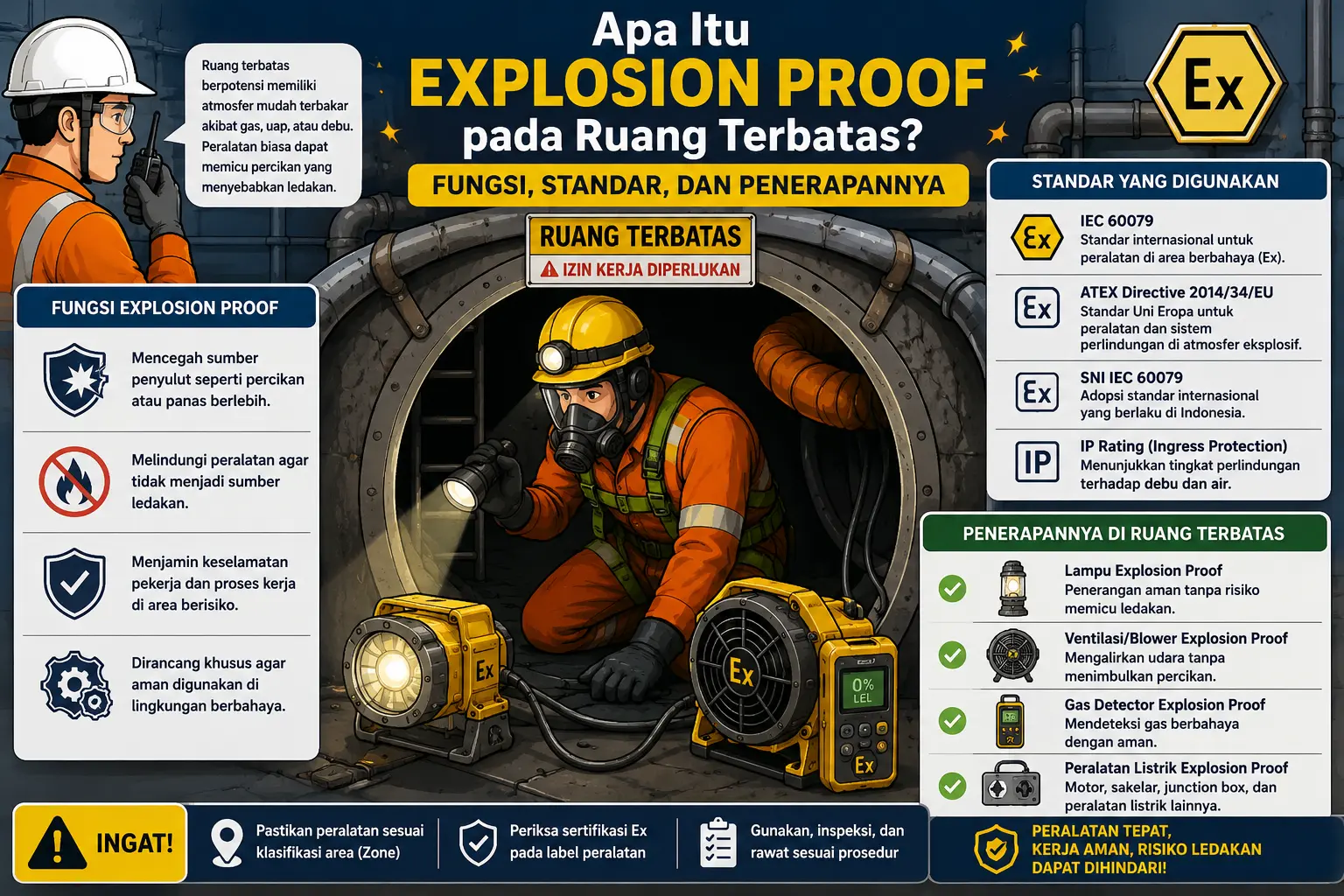 Explosion Proof pada Ruang Terbatas