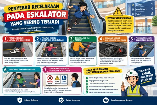 Penyebab Kecelakaan pada Eskalator