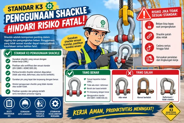Standar K3 Penggunaan Shackle