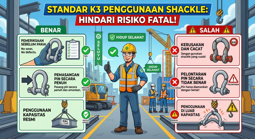 Standar K3 Penggunaan Shackle