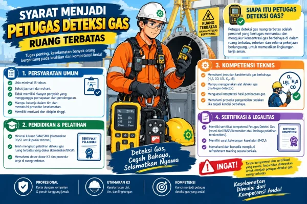 Petugas Deteksi Gas Ruang Terbatas