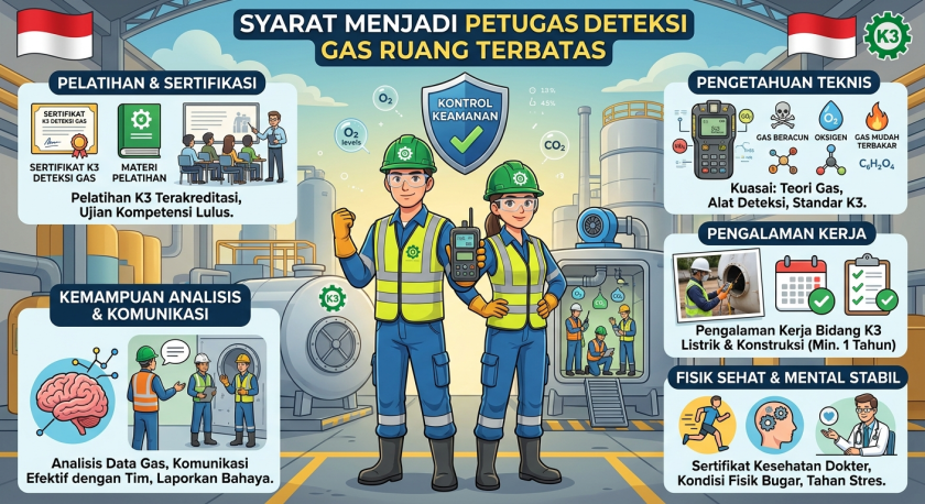Petugas Deteksi Gas Ruang Terbatas